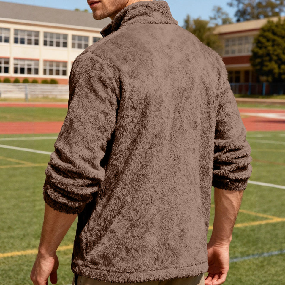 Men’s Stand-Up Collar Zip Jacket – Bejirog Loose Fit Sportswear for Casual & Outdoor Wear | Classyet