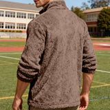 Men’s Stand-Up Collar Zip Jacket – Bejirog Loose Fit Sportswear for Casual & Outdoor Wear | Classyet