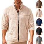 Men’s Stand-Up Collar Zip Jacket – Bejirog Loose Fit Sportswear for Casual & Outdoor Wear