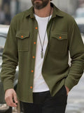 Men’s Corduroy Solid Color Jacket – Stylish All-Matching Casual Outerwear for Daily Wear | Classyet