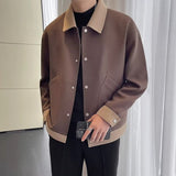 Men’s Autumn Light Jacket – Casual Polyester Coat for Daily Wear & Street Style | Classyet
