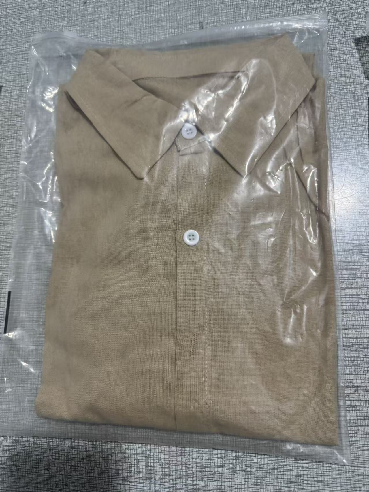 Classyet Men's Long Sleeve Cotton Business Casual Shirt Cardigan Style Comfortable Office and Daily Wear