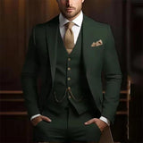 Men’s Slim Fit Three-piece Suit – High-grade Gentleman Formal Business Outfit for Summer | Classyet