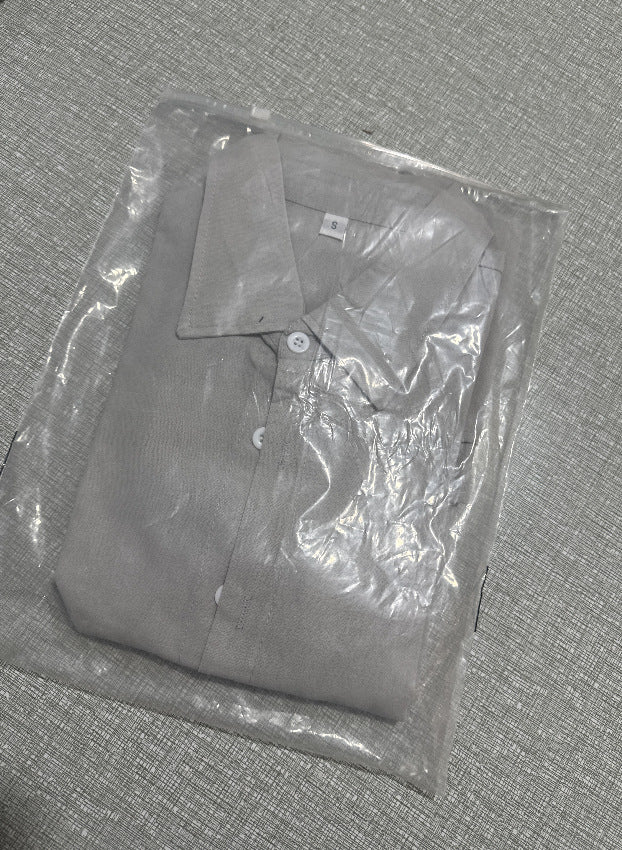 Classyet Men's Long Sleeve Cotton Business Casual Shirt Cardigan Style Comfortable Office and Daily Wear