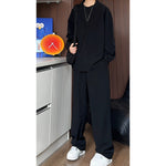 Men’s Long Sleeve Polo & Trousers Set – Casual Slim-Fit Two-Piece Outfit for Autumn Sportswear