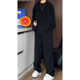 Men’s Long Sleeve Polo Shirt & Trousers Set – Casual Slim Fit Two-Piece Outfit | Autumn Sportswear