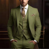 Men’s Slim Fit Three-piece Suit – High-grade Gentleman Formal Business Outfit for Summer | Classyet