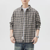 Men’s Plaid Cotton Shirt – Fashion Brand Long Sleeve Casual Cardigan | High-Quality Inner Wear Coat