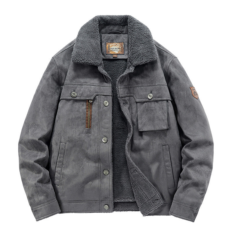Men’s Deerskin Jacket – Warm Windproof Business Casual Outerwear for Autumn & Winter | Classyet