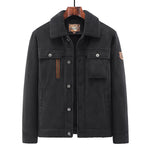 Men’s Deerskin Jacket – Warm, Windproof Business & Casual Outerwear for Autumn and Winter