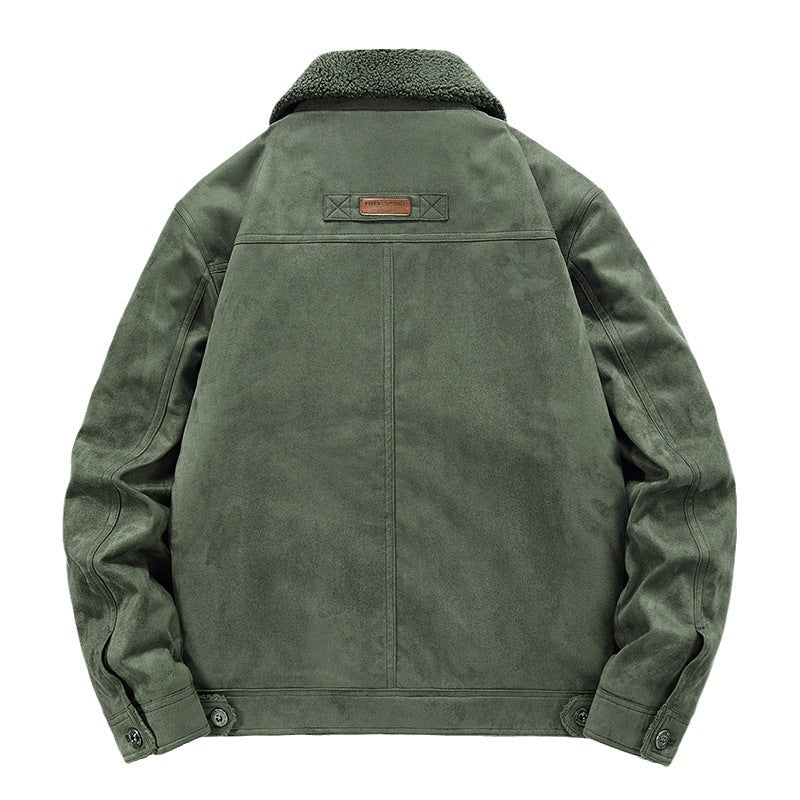Men’s Deerskin Jacket – Warm Windproof Business Casual Outerwear for Autumn & Winter | Classyet