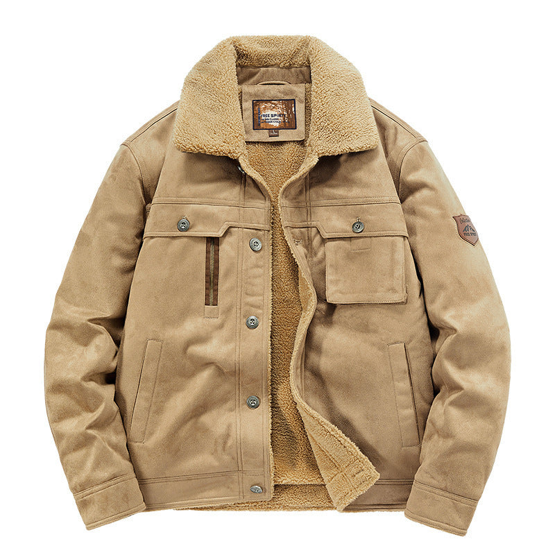 Men’s Deerskin Jacket – Warm Windproof Business Casual Outerwear for Autumn & Winter | Classyet