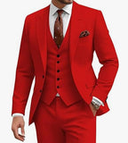 Men’s Three-Piece Suit – Slim Fit Casual Business & Wedding Formal Set for All Seasons | Classyet