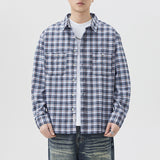 Men’s Plaid Cotton Shirt – Fashion Brand Long Sleeve Casual Cardigan | High-Quality Inner Wear Coat