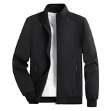 Executive Spring & Autumn Men's Casual Jacket – Plus Size Lightweight Polyester Coat for Everyday Style