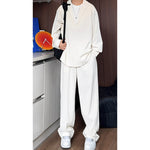 Men’s Long Sleeve Polo & Trousers Set – Casual Slim-Fit Two-Piece Outfit for Autumn Sportswear