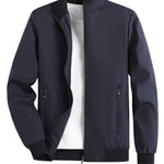 Men’s Executive Lightweight Casual Jacket – Plus Size Spring & Autumn Polyester Coat